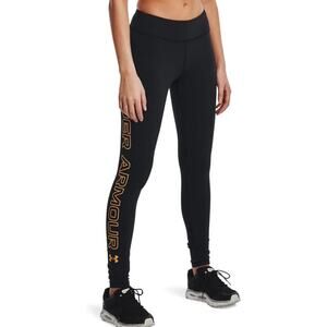 Under Armour Women's Favorite Wordmark Leggings Black/Gold Size M